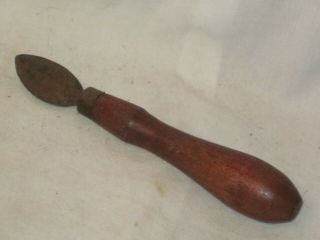 Vintage Antique Wood Carving Sharp Spoon Scalpel Carver Wooden Handle Tool