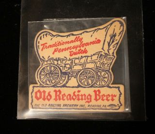 Vintage Old Reading Beer Coaster