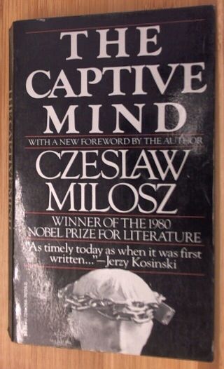 The Captive Mind By Milosz,  Czeslaw Vintage
