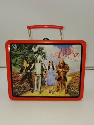 Vintage 1998 The Wizard Of Oz Tin Lunchbox Red Handle Series