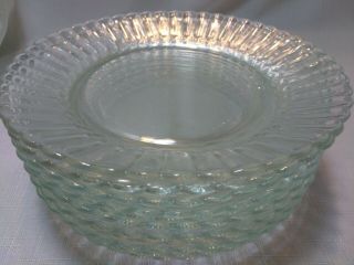 Set Of 12 Vintage Fortecrisa Clear Glass Fluted Salad/dessert Plate Mexico 7