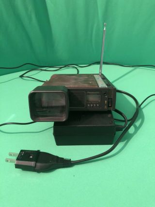 Panasonic Vintage Tv Am/fm Radio Model Tr1001s W/power Pack