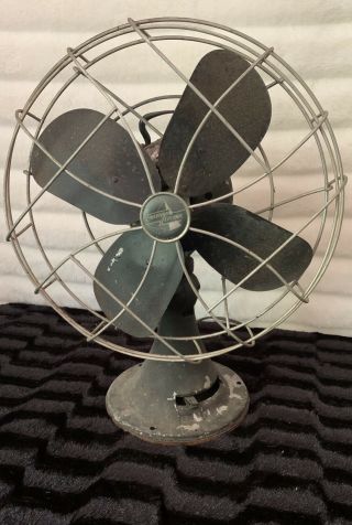 Vtg Emerson Electric 3 Speed Fan 12” Oscillating 79646 - At