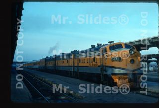 Slide D&rgw Rio Grande F9as 5771 & 2 W/ski Train Denver Co 1978