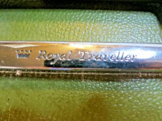 Vintage Samsonite Royal Traveler Medalist Green Train Case With Tray 2