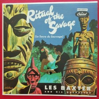 Vintage Nm Lp Les Baxter & His Orchestra " Ritual Of The Savage " Capitol T288