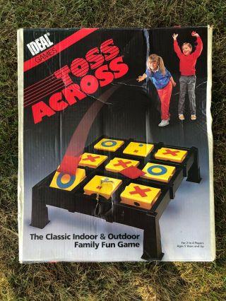 Vintage Toss Across Game Ideal Games 1986 - Complete