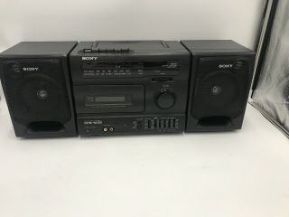 Vtg Sony Boom Box Cfs - 1035 Am/fm Radio Tape Player Only Non