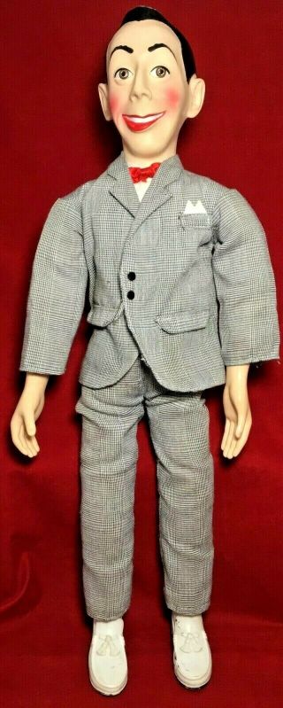 Vintage Pee Wee Herman Talking Doll 17 " Toy Matchbox 1987 Poseable Pull String