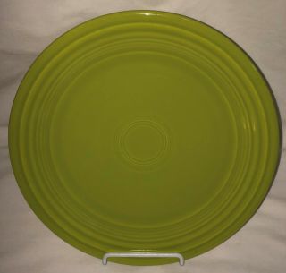 Vintage Fiesta Chartreuse 9 1/2 " Luncheon Plate 2