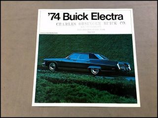 1974 Buick Electra Dealer Vintage Car Sales Brochure Folder