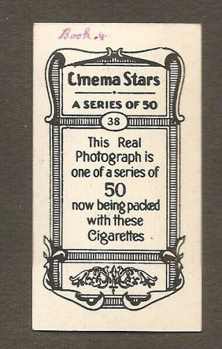DOUGLAS FAIRBANKS CARD REAL PHOTO VINTAGE 1930s CINEMA STARS 2
