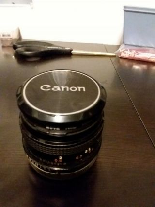 Vintage Canon Lens Fd 50mm 1:1.  8 S.  C.  F/1.  8 Sc - Made In Japan - &