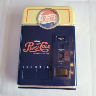 Vintage 1998 Pepsi Cola Coin Sorter Bank Retro Soda Pop Machine Gvc