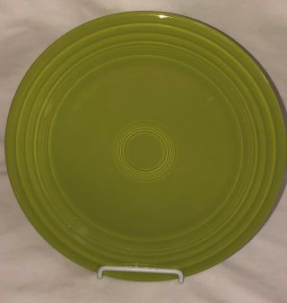 Vintage Fiesta Chartreuse 9 1/2 " Luncheon Plate 1