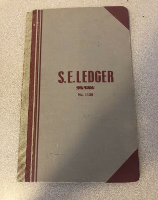 Vintage B&p Account Book Se Ledger No 1120