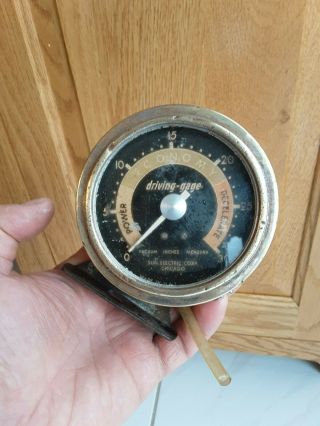 Vintage Automobile Sun Electric Vacuum Driving - Gage Rat Rod Accessory Very Cool