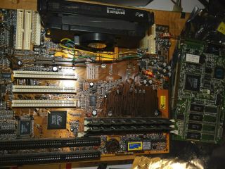 Pc100 Bxcel Pc Chips M729 Motherboard Pentium Ii With Video Card Vintage