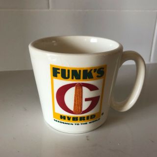 Vintage Funks G Hybrid Advertising Seed Corn Coffee Cup Mug