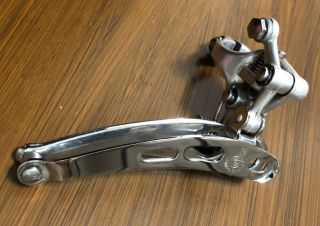 Vintage Campagnolo Nuovo Record 28.  6 Clamp - On Front Derailleur 3 - Hole