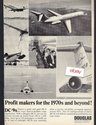 Douglas Aircraft 1966 Profit Makers For The 1970 