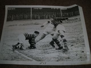 Vintage Huddersfield Examiner Rugby League Press Photo @ Fartown 1956 (1) No 511