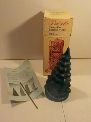 J Vintage Candle Soap Mold Pourette Flex - Ette Christmas Pine Tree
