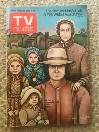 1975 Vintage Little House On The Prairie Tv Guide - Memphis Edition