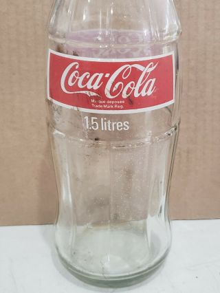 Vintage 1.  5 Liter Coke Bottle