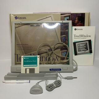 Vintage Edmark Touch Window For Mac Macintosh Computer W/ Manuals Box