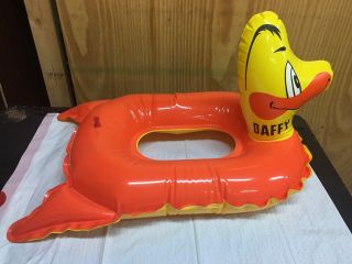 Vintage Pool Toy Inflatable Float Daffy Duck Japan 1960’s/70’s Vinyl