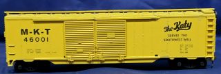 Athearn: The Katy,  M - K - T 46001 Yellow Double Door Boxcar Ho Scale Rare - Vintage