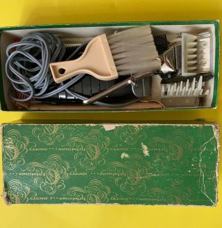 Vintage Sunbeam Hair Clippers Model 80 With Accessories