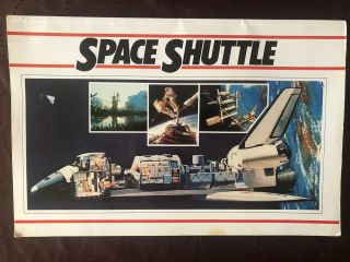 Vintage Space Shuttle Book Big Book 1986 Crescent Books History Of Shuttle