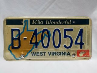 Vtg Wild Wonderful West Virginia 1978 License Plate Mountain State Mountaineers