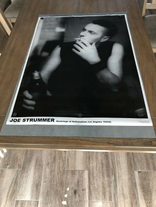 Old Stock 1982 Vintage Joe Strummer The Clash Wall Poster 33” X 23”
