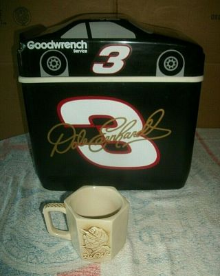 Vintage Nascar Dale Earnhardt Sr.  3 Car Cooler & 50th Anniversary Mug