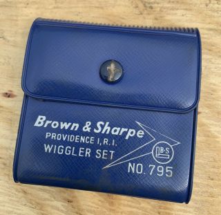 Vintage Brown & Sharpe No.  795 Wiggler Set Complete Usa Machinist Tools