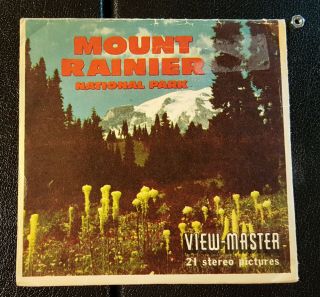 Mount Rainier National Park Vintage View - Master Reel Pack A271 Sawyers S5