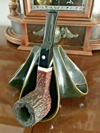 Vtg Tobacco Pipe Corteccia Di Mauro Armellini Art Deco Bakelite Wood Sexy