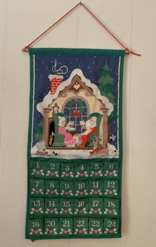 Vintage Avon 1987 Advent Christmas Countdown Calendar Santa Claus No Mouse