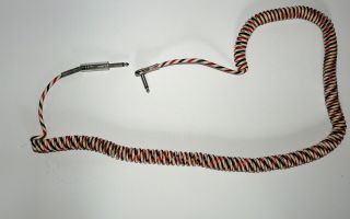 Vtg 1960s 70s Coil Cord Electric Guitar Long Reach Stretch Black White Red Japan 2
