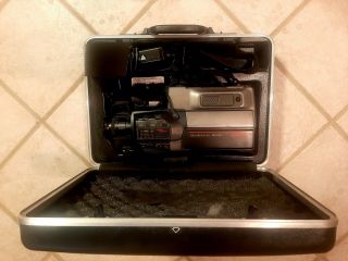 Vintage Panasonic Pv - 430 Omnimovie Vhs Camcorder W/ Carrying Case