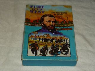 Vintage 1981 Avalon Hill Fury In The West Civil War Battle Of Shiloh Game