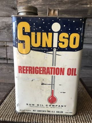 Vintage Suniso Refrigeration Oil Sunoco Oil