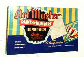 Vintage Art Master Paint By Numbers Oil Painting Set Avalon Manufacturing