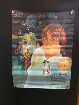 Vintage Coca Cola & Burger Chef 1977 Star Wars Promo Posters Full Set Of 4