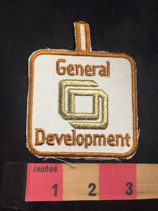 Vtg (circa 1970s) General Development Advertising Patch O80n