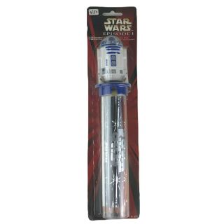 12 Vintage Star Wars Colored Pencils With R2 - D2 Portable Carrying Case Episode I