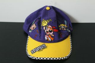 Cartoon Network Wacky Racing Powerpuff Girls Adjustable Baseball Hat Vintage Vtg